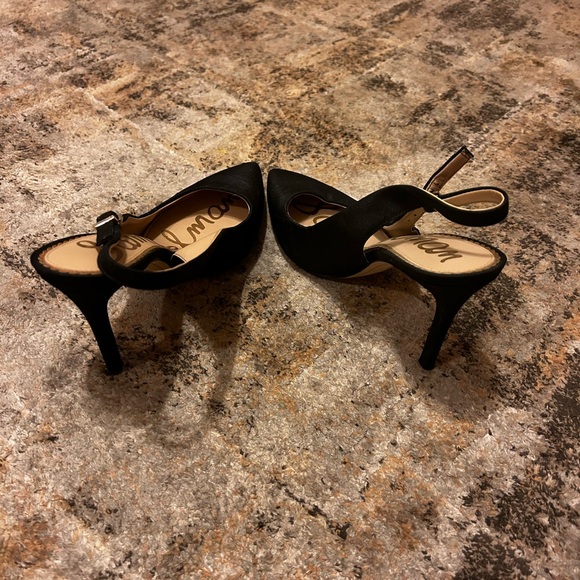 Black Fabric Slingback shoes Sam Edelman 7.5 - Picture 2 of 4